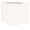 vidaXL Jardini&egrave;re blanc 82,5x82,5x78 cm bois massif de pin