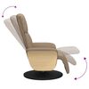 vidaXL Fauteuil inclinable avec repose-pieds cappuccino similicuir