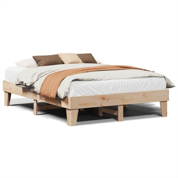 vidaXL Cadre de lit sans matelas 160x200 cm bois massif de pin