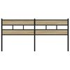 vidaXL T&ecirc;te de lit de remplacement ch&ecirc;ne sonoma 193 cm fer et bois d&rsquo;ing&eacute;nierie