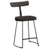 vidaXL Tabourets de bar lot de 2 noir 49x43x79 cm bois manguier massif