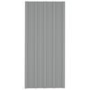 vidaXL Panneau de toiture 36 pcs Gris 100 x 45 cm Acier galvanis&eacute;