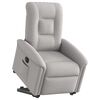 vidaXL Fauteuil inclinable électrique gris nuage tissu