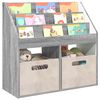 vidaXL Biblioth&egrave;que pour enfants Gris Sonoma 72,5 x 29,5 x 69 cm