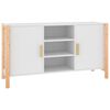 vidaXL Buffet Blanc 107x38x60 cm Bois d'ing&eacute;nierie