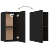 vidaXL Meubles TV 2 pcs Noir 30,5x30x60 cm Bois d&rsquo;ing&eacute;nierie