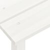 vidaXL Chaise de jardin Adirondack avec table Bois de sapin Blanc