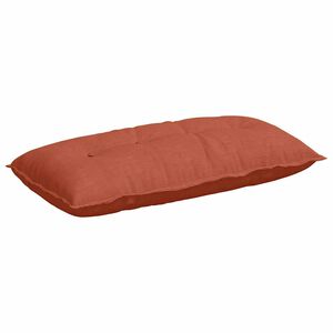 vidaXL Coussin de Dos Rouge orange 100 x 50 cm Tissu en velours c&ocirc;tel&eacute;