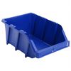 vidaXL Bac de rangement empilable 35 pcs 218x360x156 mm Bleu