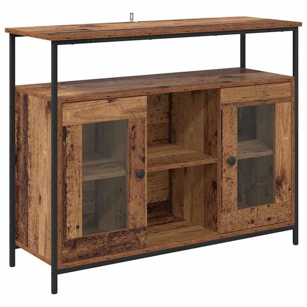 vidaXL Buffet Bois Ancien 100 x 35 x 80 cm Bois d'ingénierie
