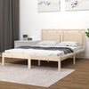 vidaXL Cadre de lit sans matelas 150x200 cm bois massif