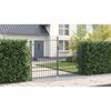 vidaXL Porte de Jardin avec verrouillage Gris 200 x 300 cm Acier