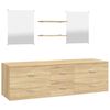 vidaXL Ensemble de meubles salle de bain 5 pcs ch&ecirc;ne bois d'ing&eacute;nierie