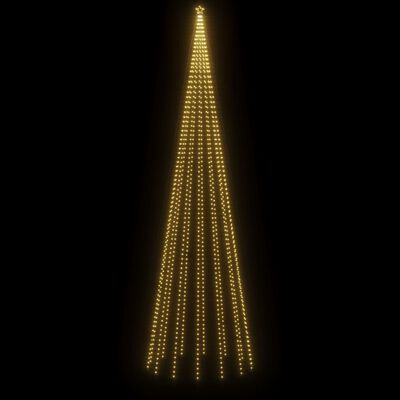 vidaXL Arbre de Noël cône Blanc chaud 1134 LED 230x800 cm