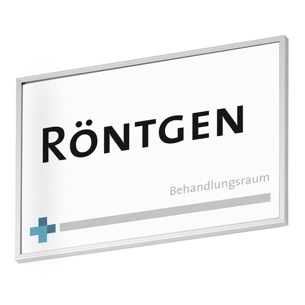 MOEDEL Plaque de porte Madrid A6 Argent&eacute;