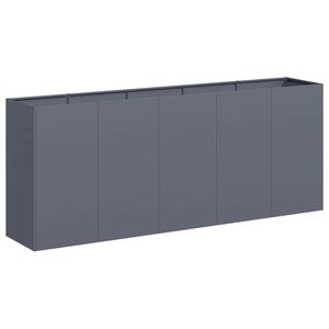 vidaXL Jardini&egrave;re anthracite 200x40x80 cm acier lamin&eacute; &agrave; froid