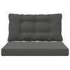 vidaXL Coussin de canap&eacute; d'ext&eacute;rieur 2 pcs Anthracite Polyester