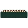 vidaXL Cadre de lit sans matelas vert fonc&eacute; 140x190 cm velours
