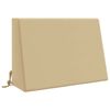 vidaXL Coussin de dos SOEST 100 % polyester Beige 60 x 20 x 40 cm