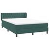 vidaXL Sommier &agrave; lattes de lit et matelas vert fonc&eacute; 140x220cm velours