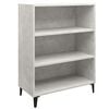 vidaXL Buffet Gris b&eacute;ton 69,5x32,5x90 cm Bois d'ing&eacute;nierie
