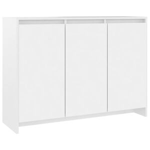 vidaXL Buffet Blanc 102x33x75 cm Bois d'ing&eacute;nierie