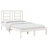 vidaXL Cadre de lit sans matelas blanc 120x200 cm bois de pin massif