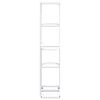 vidaXL Support pour plantes 5 niveaux 43x22x98 cm Blanc M&eacute;tal