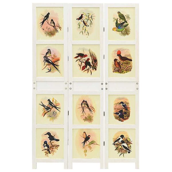 vidaXL Panneau Romdivider Blanc 212 x 165 cm MDF