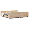 vidaXL Cadre de lit sans matelas 200x200 cm bois massif de pin