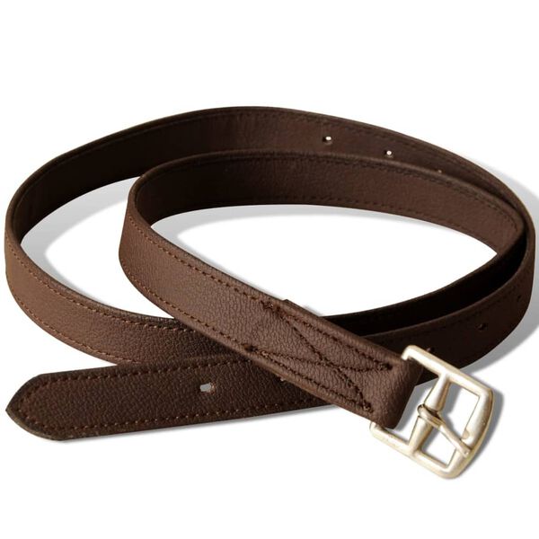 Set de selle &eacute;quitation 16" en cuir v&eacute;ritable 14 cm 5 en 1 brun