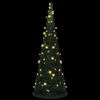 vidaXL Sapin de No&euml;l artificiel pr&eacute;-&eacute;clair&eacute; avec guirlandes vert 180cm