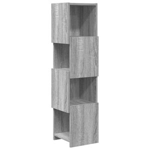 vidaXL Meuble d'angle Gris Sonoma 25,5x25x102cm Bois d'ing&eacute;nierie