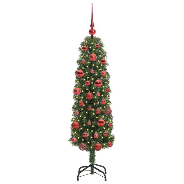 vidaXL Sapin de No&euml;l artificiel Vert 150 cm PVC et acier et plastique
