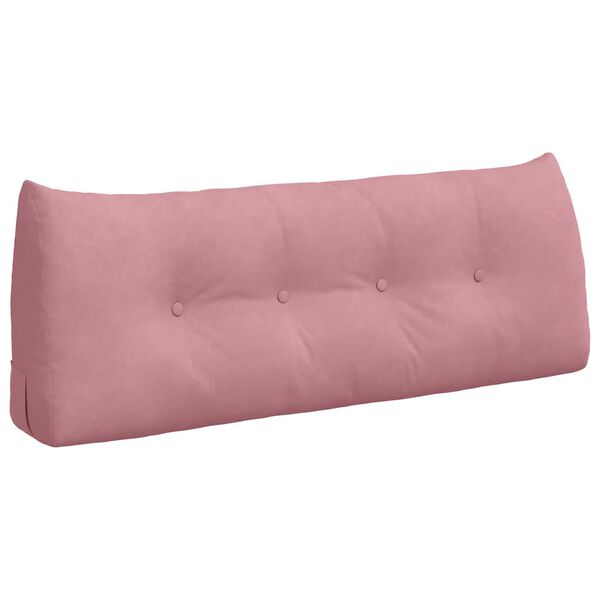 vidaXL Coussin de Dos Rose 120 x 24 x 50 cm Velours