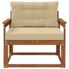 vidaXL Sofa de milieu ext&eacute;rieur Bois d'Acacia Massif Naturel