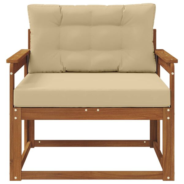vidaXL Sofa de milieu ext&eacute;rieur Bois d'Acacia Massif Naturel