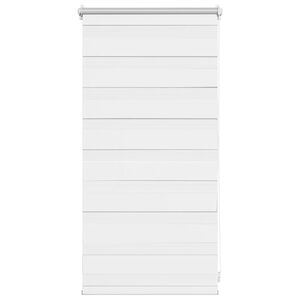 vidaXL Store v&eacute;nitien z&eacute;br&eacute; 40,9 x 100 cm, largeur du tissu 36,7 cm, blanc