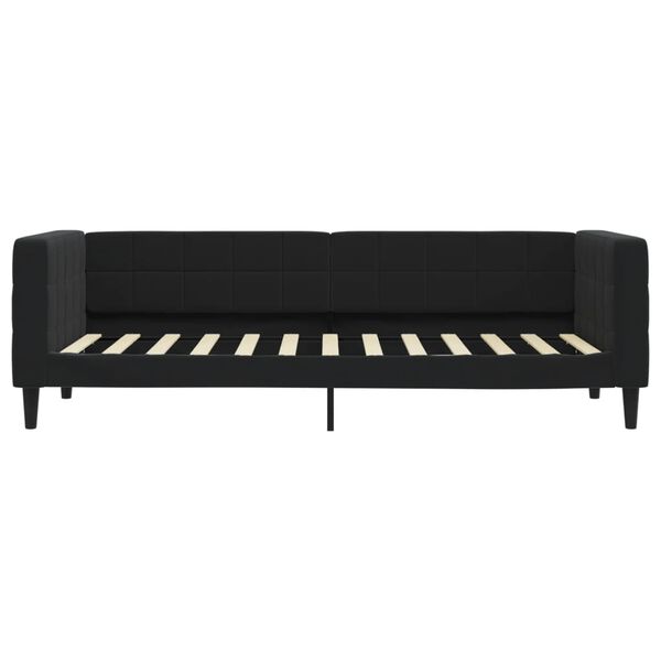 vidaXL Lit de repos sans matelas noir 80x200 cm velours