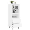 vidaXL Buffet haut Blanc 40x36x110 cm Bois d'ingénierie