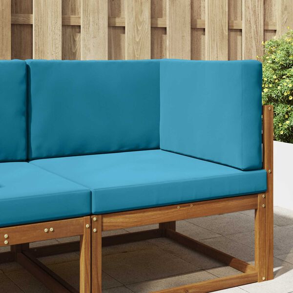 vidaXL Coussin de canap&eacute; d'ext&eacute;rieur 3 pcs Bleu royal Polyester