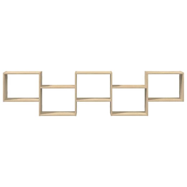 vidaXL &Eacute;tag&egrave;re cube murale 5 compartiments ch&ecirc;ne sonoma