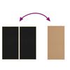 vidaXL Tableau d'Affichage Noir 80 x 80 x 1.4 cm Bois de pin massif