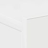vidaXL Tables de chevet flottantes 2pcs Blanc brillant Bois ingénierie