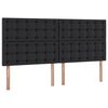 vidaXL Lit de Rangement Noir 200 x 200 cm Cuir synth&eacute;tique