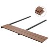 vidaXL Planche de terrasse 6 pcs Marron Clair WPC
