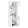 vidaXL Armoire de rangement blanc 80x42,5x225 cm bois d'ing&eacute;nierie