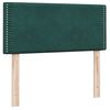 vidaXL Sommier &agrave; lattes de lit et matelas vert fonc&eacute; 100x210cm velours