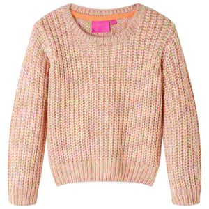 Pull-over tricot&eacute; pour enfants rose doux 92