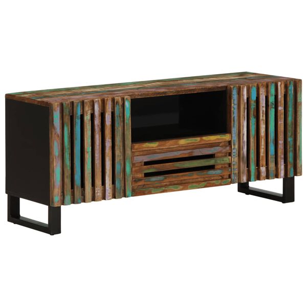vidaXL Meuble TV 100x34x46 cm bois d'acacia massif